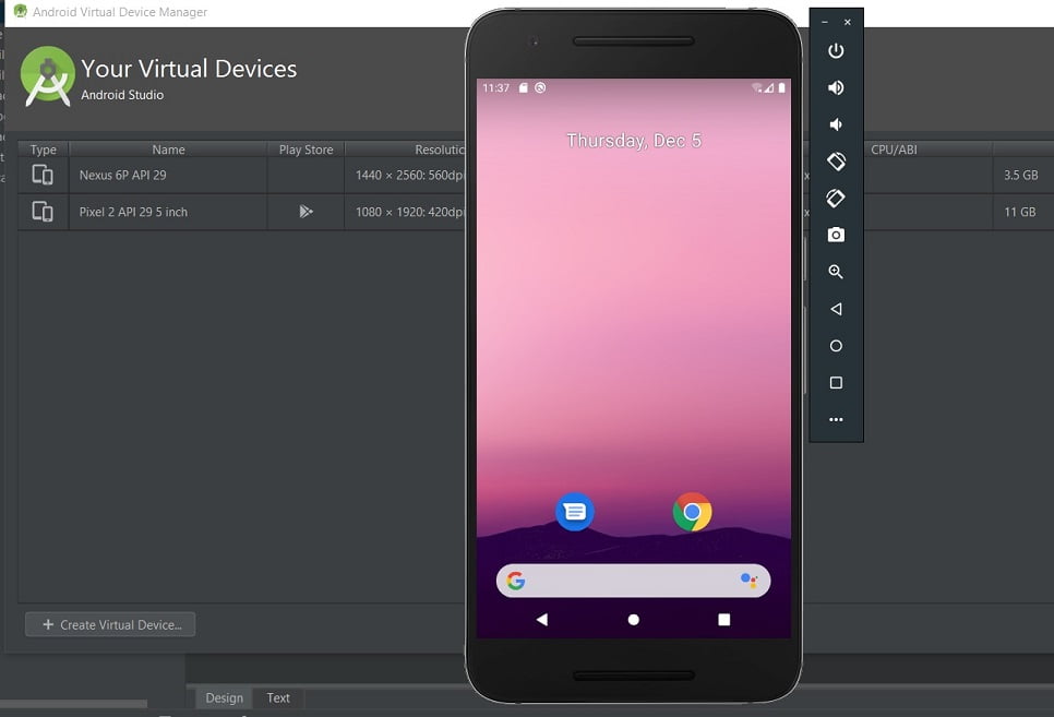 Android Studio Emulator